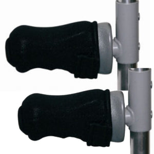 Premium Gel Forearm Crutch Zipper Covers (Pair) - Softens the Pain of Crutches